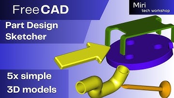 FreeCAD 5 simple 3D models, part 79
