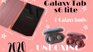 🍎 2020 Galaxy Tab s6 lite &quot;unboxing + accessories&quot; 🍎