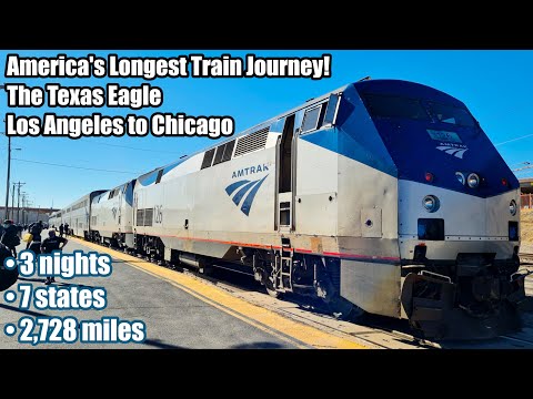 America's LONGEST Train Journey! The Texas Eagle!