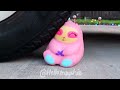 Crushing crunchy  soft things by car compilation  floral foam squishy tide pods and more