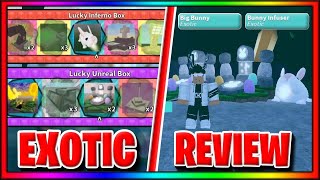 MINERS HAVEN REINCARNATION | EASTER UPDATE | EXOTIC REVIEW | BIG BUNNY   BUNNY INFUSER | ROBLOX