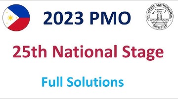 2023 25th National Philippine Mathematical Olympiad PMO Stage Solutions Math Problems 2022 2024