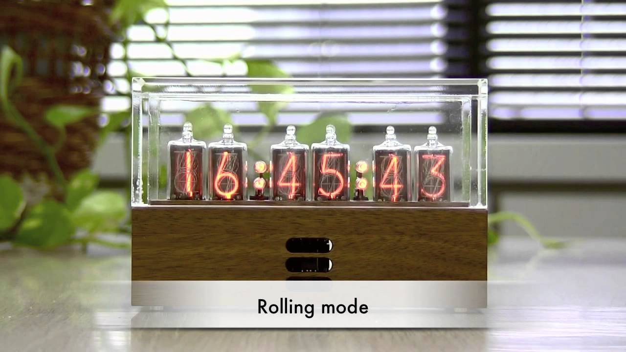 ニキシー管時計 B5853 nixie tube clock 新エフェクト ローリング
