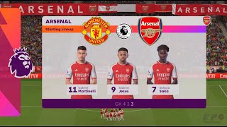 FC 24 | Manchester United vs Arsenal - Premier League English 2023/24 - PS5™ Gameplay