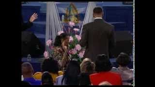 Woman with cancer drinking blessed water strength returns (Apostle Wayne T. Jackson )