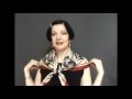 Vecona Vintage - How to tie a silk scarf Part 1 - The Shoulder Drape