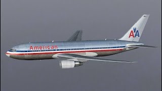 FSX - B767-200ER American Airlines | Flight 11 Boston (KBOS) - Los Angeles (KLAX)