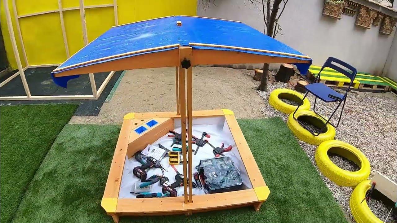 Lidl sandbox assembled with Parkside Performance tools YouTube