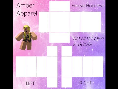 How To Make A Custom Template On Roblox Amber Youtube