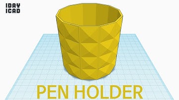 [1DAY_1CAD] PEN HOLDER (Tinkercad : know-how / style / education) [STL data download]