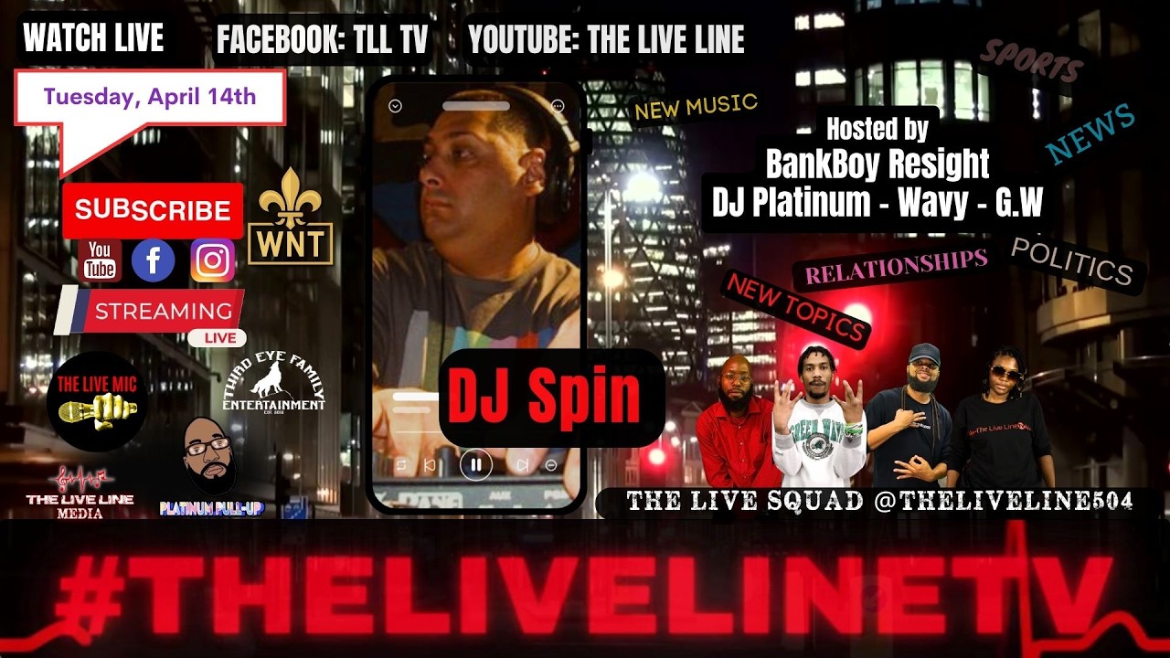 DJ Spin First Time on The Live Line & the Return of Big Herc - TLL TV & Radio Ep 04.14.26