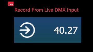 Record from Live DMX Input