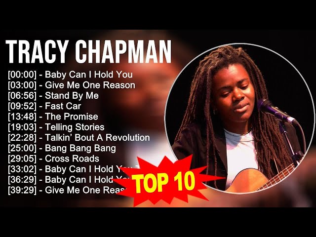 Tracy Chapman 2023 - GREATEST HITS - Baby Can I Hold You, Give Me One Reason, Stand By Me, Fast Car class=