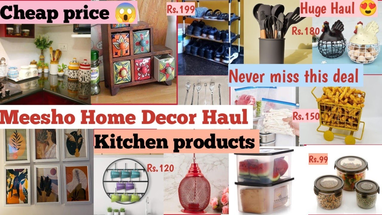 Meesho Haul Meesho Home Decor Haul Meesho kitchen Products 🔥Latest