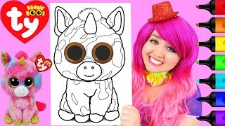 Unicorn ty coloring pages