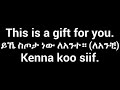 Barnoota Ingilizii Afaan Oromootin Fi Amaaraatin እንግሊዝኛ ትምህርት በአማርኛ እና በኦሮሚኛ English Lesson Oromo 