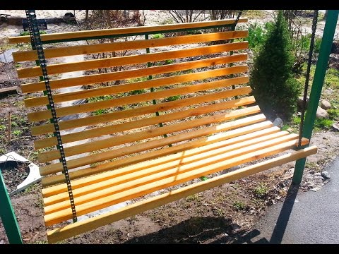 Садовые качели своими руками. Минимум затрат.