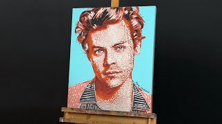 Painting Harry Styles In Pop Art