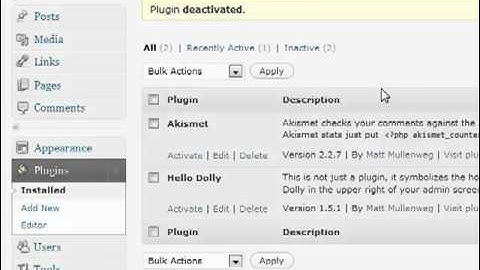 WebCraft - Wordpress Tutorial - Part 13 of 23: Plugins