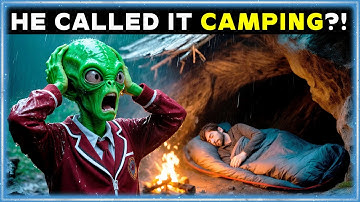 Alien Students Panic in Rainstorm, Human Digs Drainage and Sleeps Under a Sloped Roof