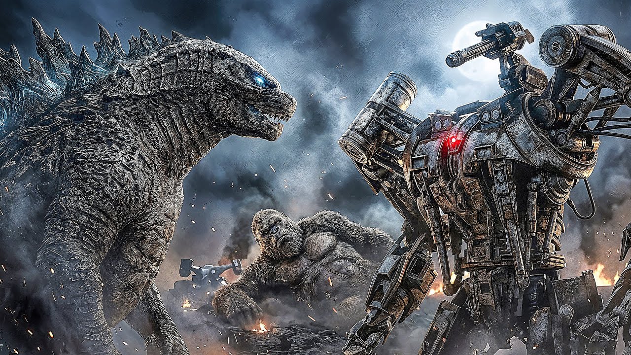Godzilla and Kong Time Travel to Stop the Terminator War - YouTube