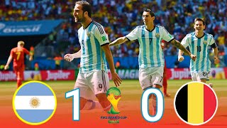 Argentina vs Belgium 1-0 | Extended Highlight and goals [World Cup 2014 HD]