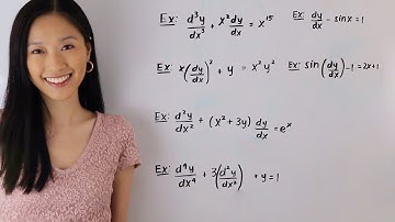 How to determine the order and degree of a differential equation | mathwithjanine