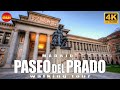 🇪🇸[4K] MADRID. PASEO DEL PRADO Walking Tour. Golden Triangle of Art & UNESCO World Heritage | Spain