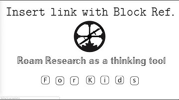 Roam Research: Quick access to concepts/definitions using Links and Block References