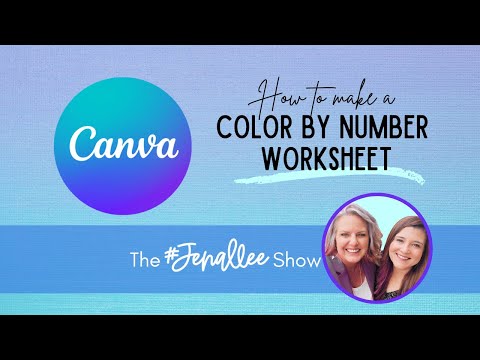 Color by Number Worksheet in Canva