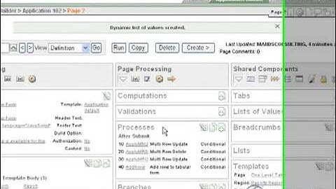 APEX Advanced Tutorial 1 - Creating a tabular Form, Part 2
