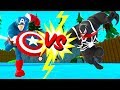 Капитан Америка VS Веном Мультик игра для детей  и Тачки Машинки Дисней Captain America VS Venom