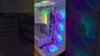 One of My Favourite PC Builds So Far 🤍 #pcbuild #gamingpc #corsair #whitebuild #7800x3d #custompc