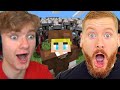 Minecraft 1 VS 1,000 Players Reaction