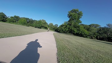 Riding My Hover-1 XLS Folding Electric Bike to the Park