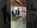Pouring the floor of the Net zero house