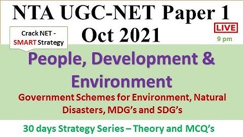 People, Development & Environment   30 Days Strategy Series  Part 2 Paper 1 Oct 2021 Dr Trupti