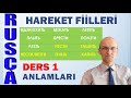 HAREKET FİİLLERİ Идти, ехать, бежать, лететь, плыть, лезть, брести, ползти - anlamları açıklanıyor