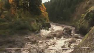 White Salmon River, Condit Dam Breach and Reservoir Draining in 6 Minutes
