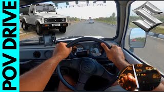 Maruti Suzuki Gypsy POV Test Drive | Top Speed | Acceleration | Nostalgic | Petrol | BUI #18 |