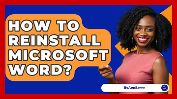 How To Reinstall Microsoft Word? - Be App Savvy