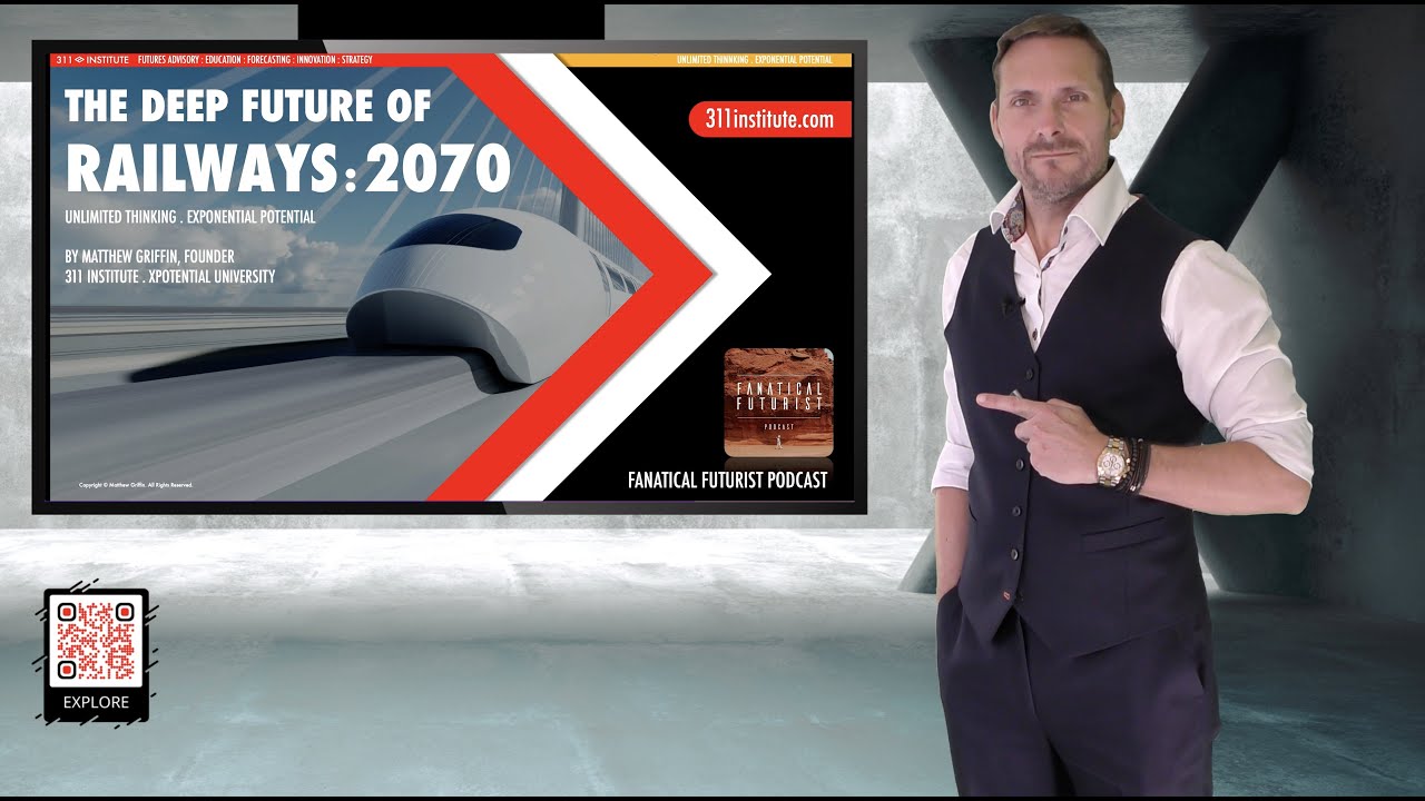Matthew Griffin on stage: The Future of Rail 2070