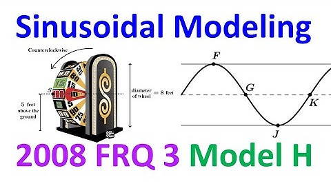 2008 FRQ 3 - Sinusoidal Modeling (Model H) [AP Precalculus]