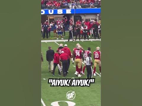Rams stadium chants “AIYUK” after he went down with injury #49ers - YouTube