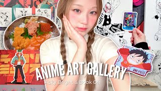 ✨Anime Art Gallery vlog || Acky Bright: Studio Infinity at Japan Society, anime shopping