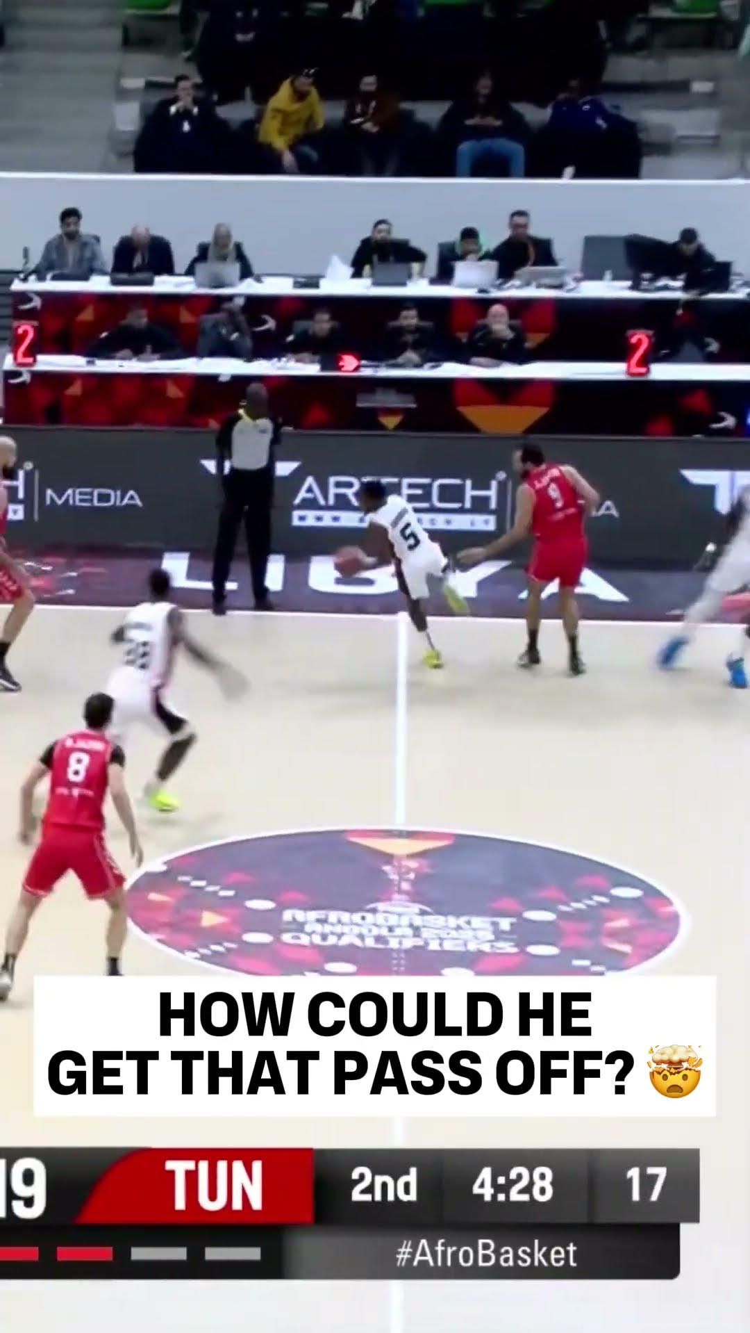 Childe Dundao with the magic dime ??? #AfroBasket