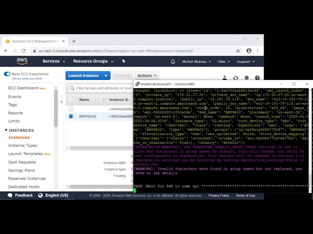 BeyondTrust DevOps Secrets Safe:  Ansible + AWS : Create Linux VM