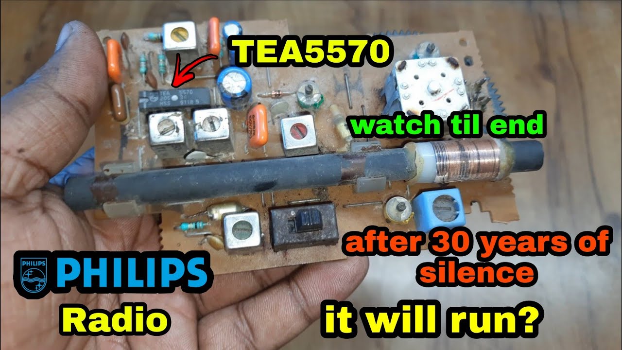 Old Philips radio board restoration | vintage radio repair | Philips radio