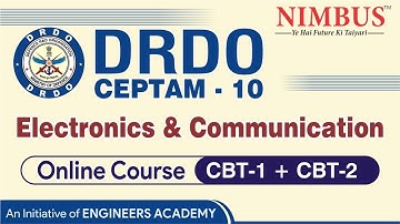 DRDO CEPTAM-10 Online Course for Electronics & Communication |CBT-1 + CBT-2 | EC | DRDO Vacancy 2022