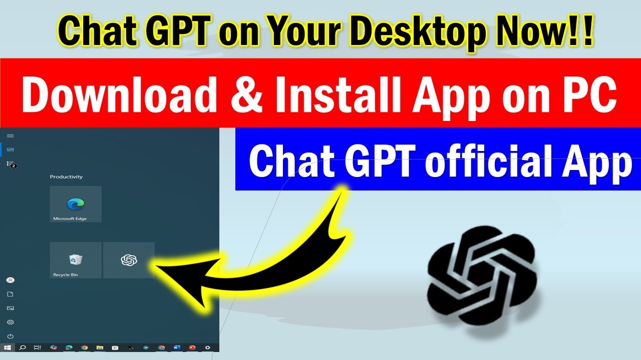 ChatGPT Official Desktop App | How to download OpenAI Chat GPT App on ...